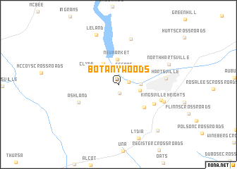map of Botany Woods