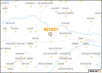 map of Boťany