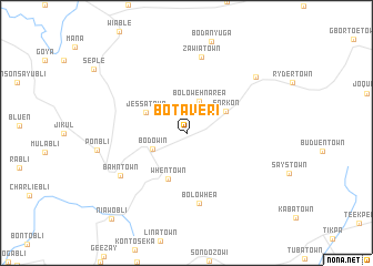 map of Botaveri