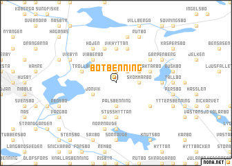 map of Botbenning