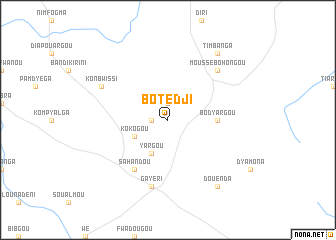 map of Botédji