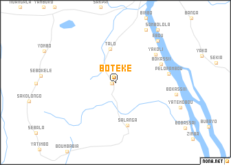 map of Botéké