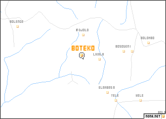 map of Boteko