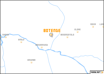 map of Botende