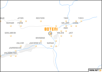 map of Boţeni