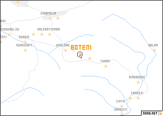 map of Boteni