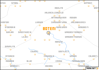 map of Boteni