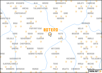 map of Botero