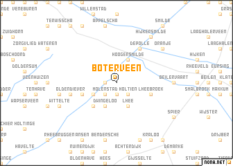 map of Boterveen