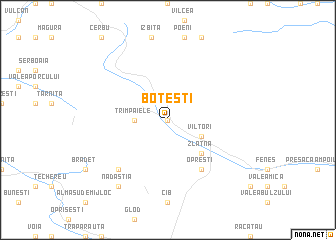 map of Boteşti