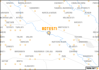 map of Boteşti