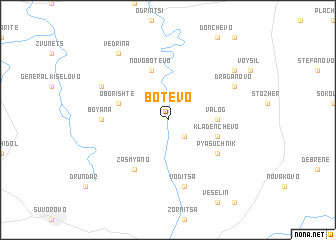 map of Botevo