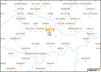 map of Boté