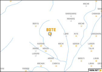 map of Bote