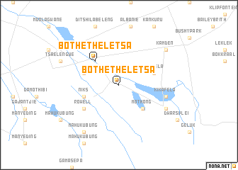map of Bothetheletsa