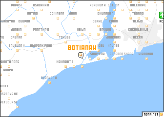 map of Botianaw