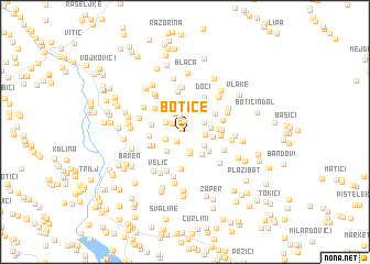 map of Botice