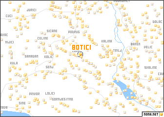 map of Botići