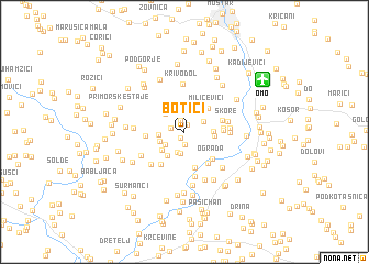 map of Botići