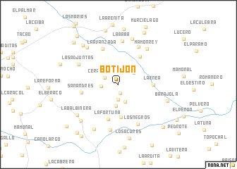 map of Botijón