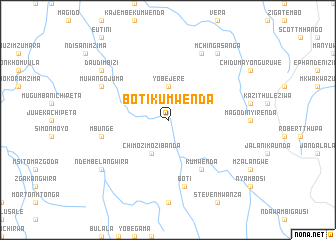 map of Boti Kumwenda