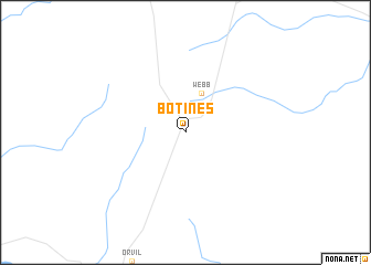 map of Botines