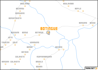 map of Botingué