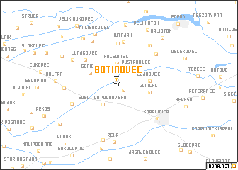 map of Botinovec