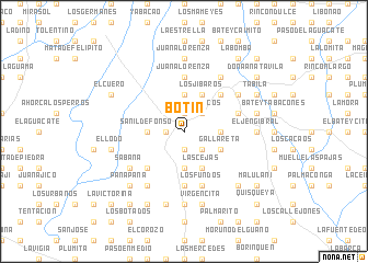 map of Botín