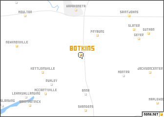 map of Botkins