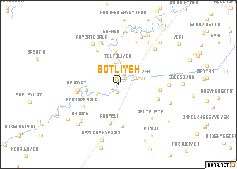 map of Boţlīyeh