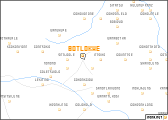 map of Botlokwe