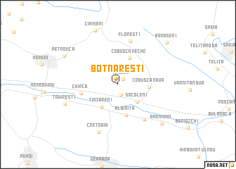 map of Botnăreşti