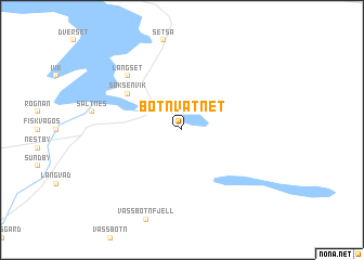 map of Botnvatnet