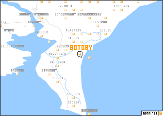 map of Bøtø By