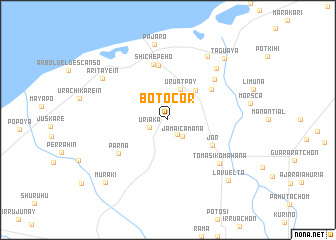 map of Botocor