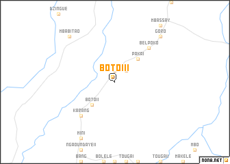 map of Botoï II