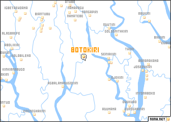 map of Botokiri