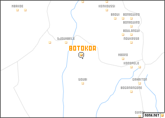 map of Botokoa