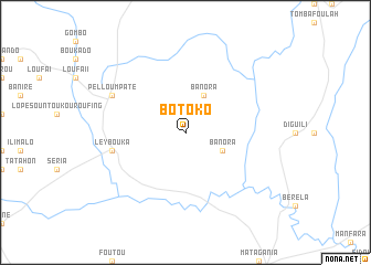 map of Botoko