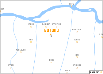 map of Botoko