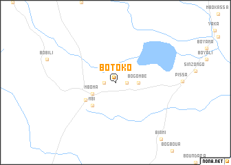 map of Botoko