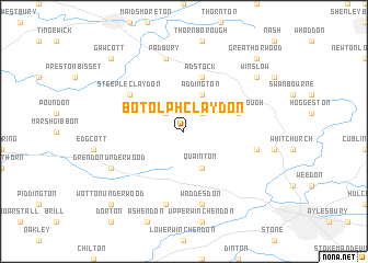 map of Botolph Claydon