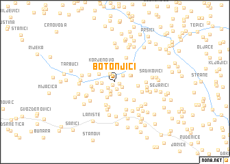 map of Botonjići