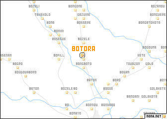 map of Botora