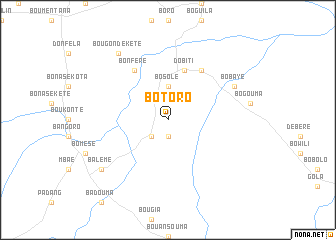 map of Botoro