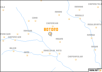 map of Botóro