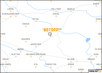 map of Botorp