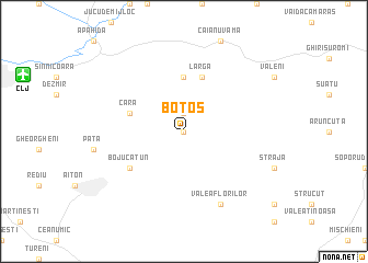 map of Botoş