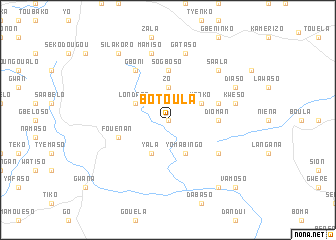 map of Botoula